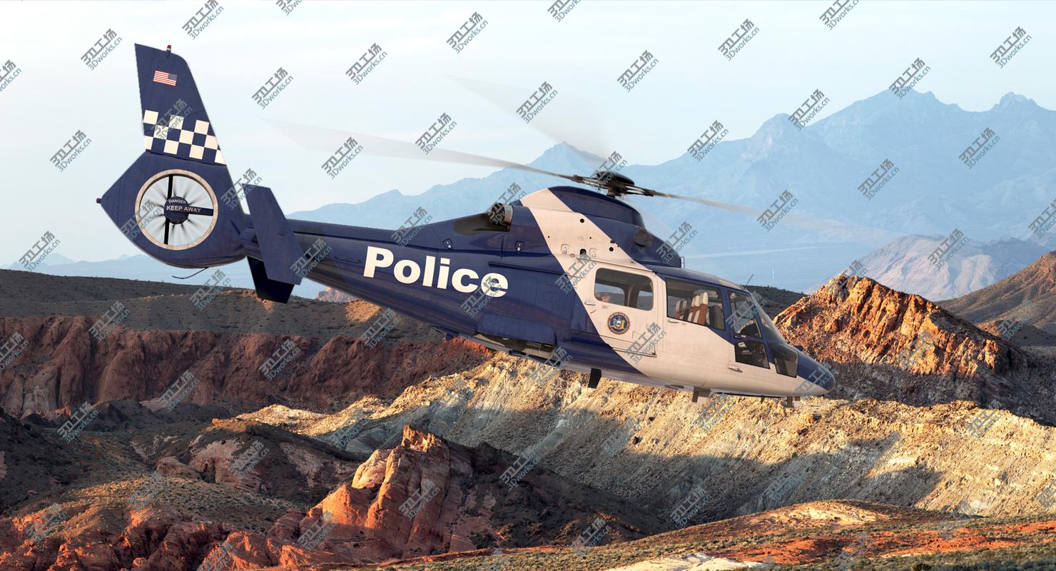 images/goods_img/202104021/3D Police Helicopter Eurocopter AS 365 N2 Dauphin model/5.jpg